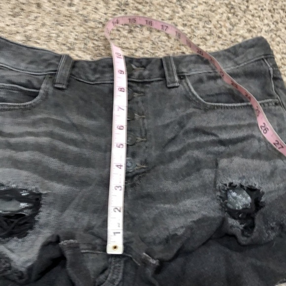 Free People We The Free Jean Shorts Size 29 Gray Distressed High Waist - Picture 5 of 9
